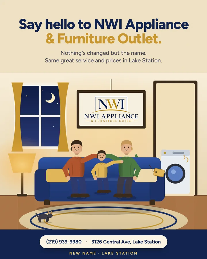 The reveal post: say hello to NWI Appliance & Furniture Outlet